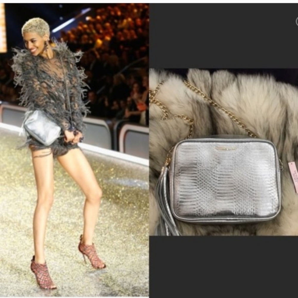 Victoria's Secret Nwt Silver Crossbody